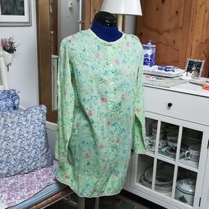 Floral handprint tunic.